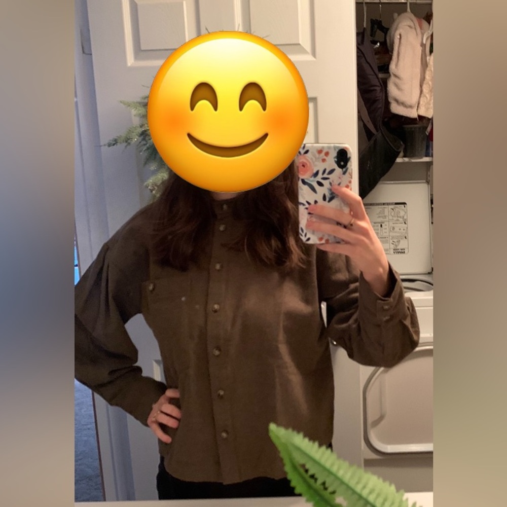 Banana Republic Forest Green Blouse